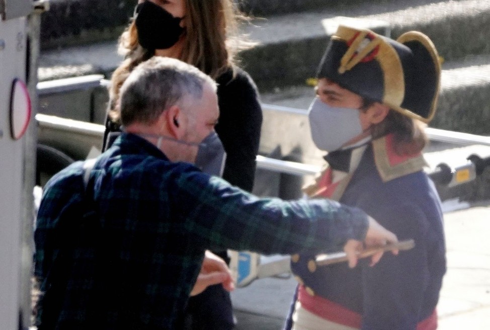 Fotos: “Napoleon” sendo filmado em Old Royal Naval College, em Londres!