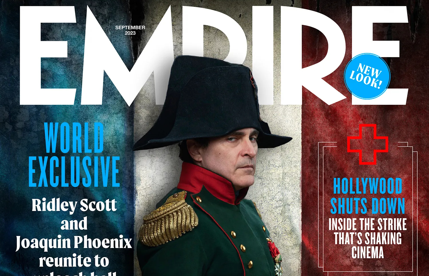 Joaquin Phoenix, como Napoleão, é capa da revista Empire de setembro!