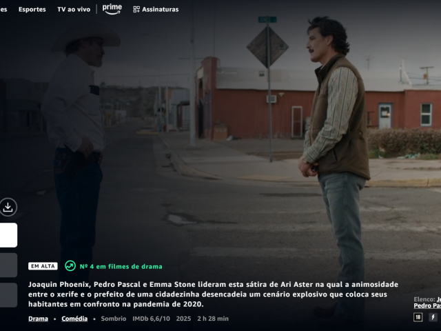 “Eddington” chega ao streaming no Brasil!